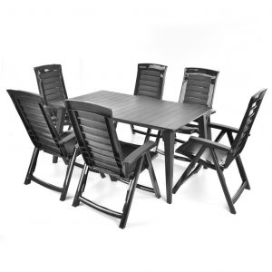 Set záhradného nábytku - HECHT JARDIN GRAPHITE 6