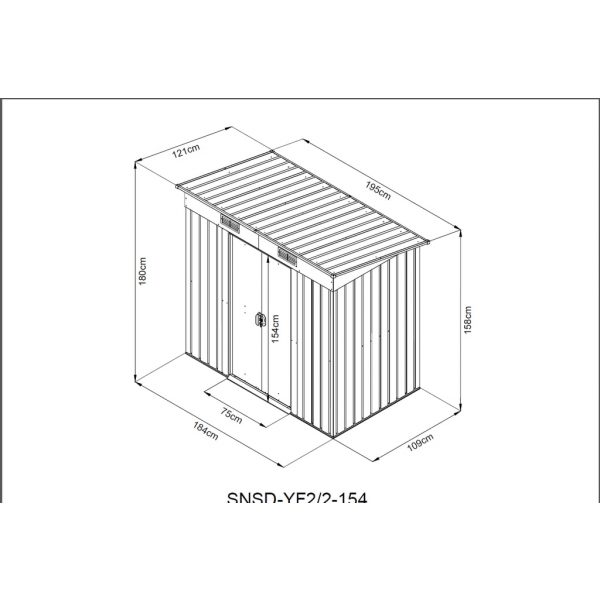 Záhradný domček - HECHT 4x6 PLUS - Image 3