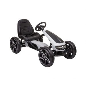 Šliapacia motokára - MERCEDES BENZ PEDAL GO KART WHITE
