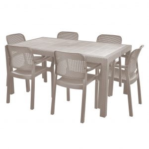 Set záhradného nábytku - HECHT SAMANA SET BEIGE 6