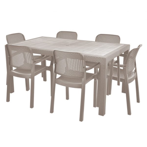 Set záhradného nábytku - HECHT SAMANA SET BEIGE 6
