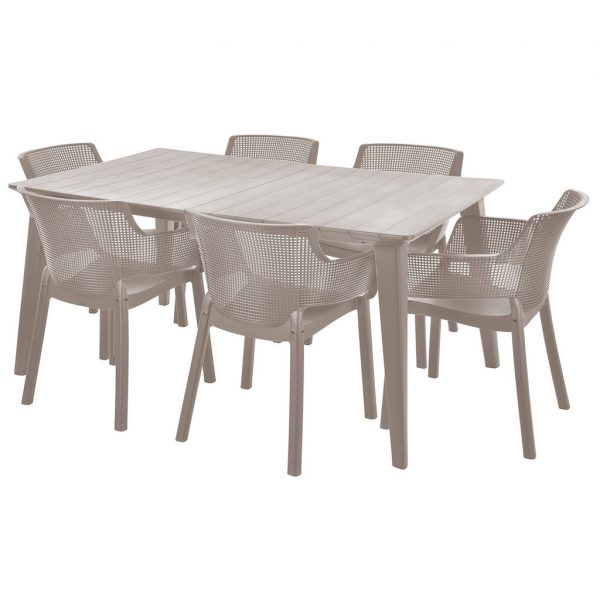 Set záhradného nábytku - HECHT ELISA SET BEIGE 6