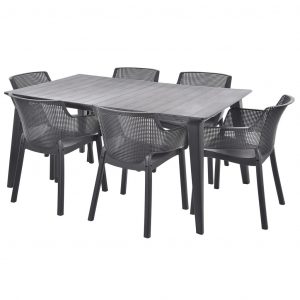Set záhradného nábytku - HECHT ELISA SET GRAPHITE 6
