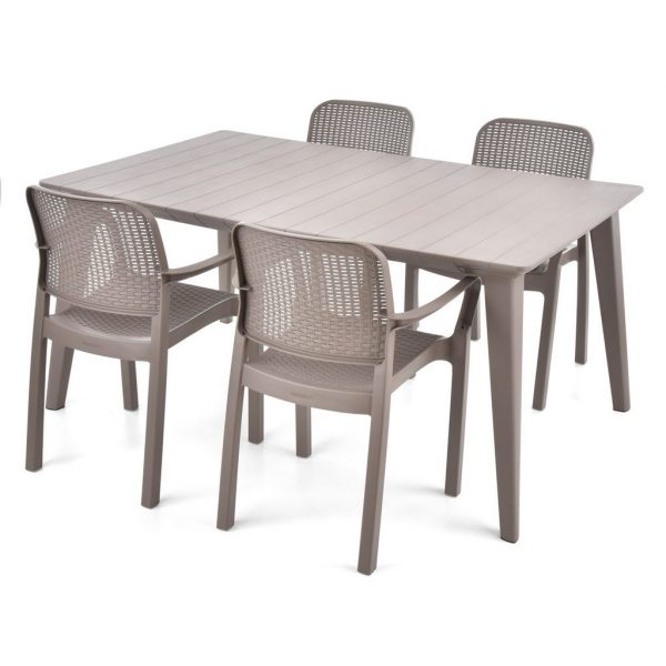 Set záhradného nábytku - HECHT SAMANA SET BEIGE 4 - Image 2