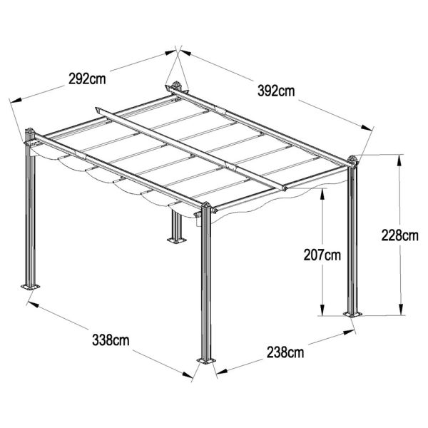 Pergola - HECHT PERGOLA 4X3 - Image 8