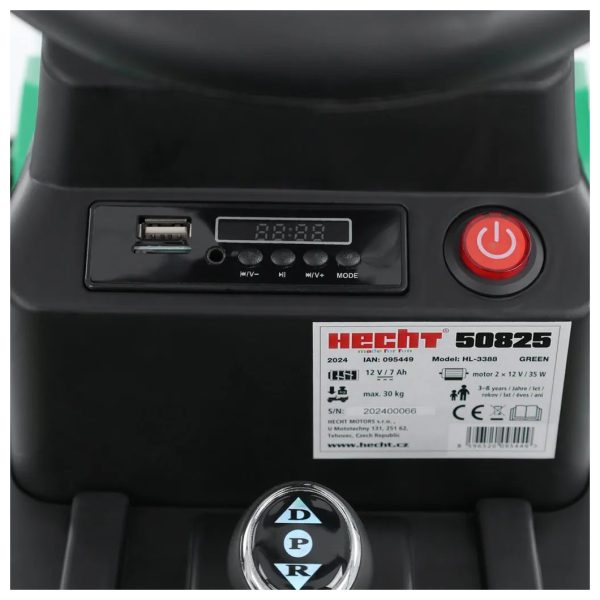 Detský akumulátorový traktor - HECHT 50825 GREEN - Image 8
