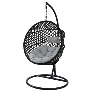 Záhradné skladacie hojdacie kreslo - HECHT VICKY BLACK